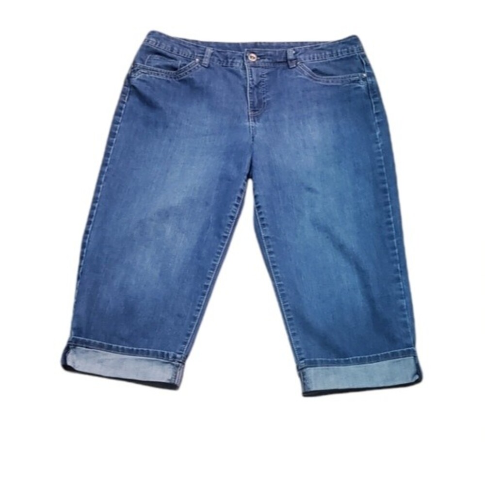 Womens Sonoma Rolled Cuffed Hem Denim Jean Capris size 14
